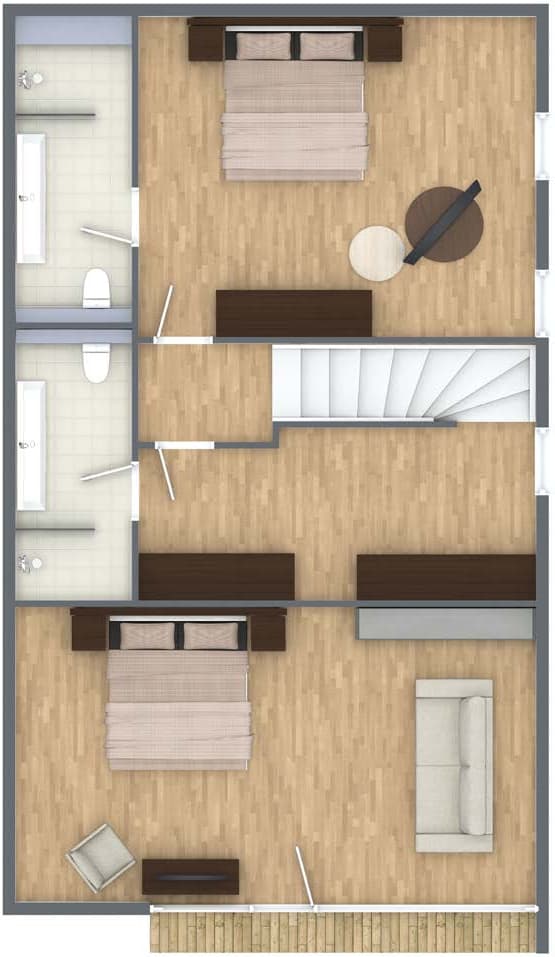 Grundriss Penthouse Obergeschoss